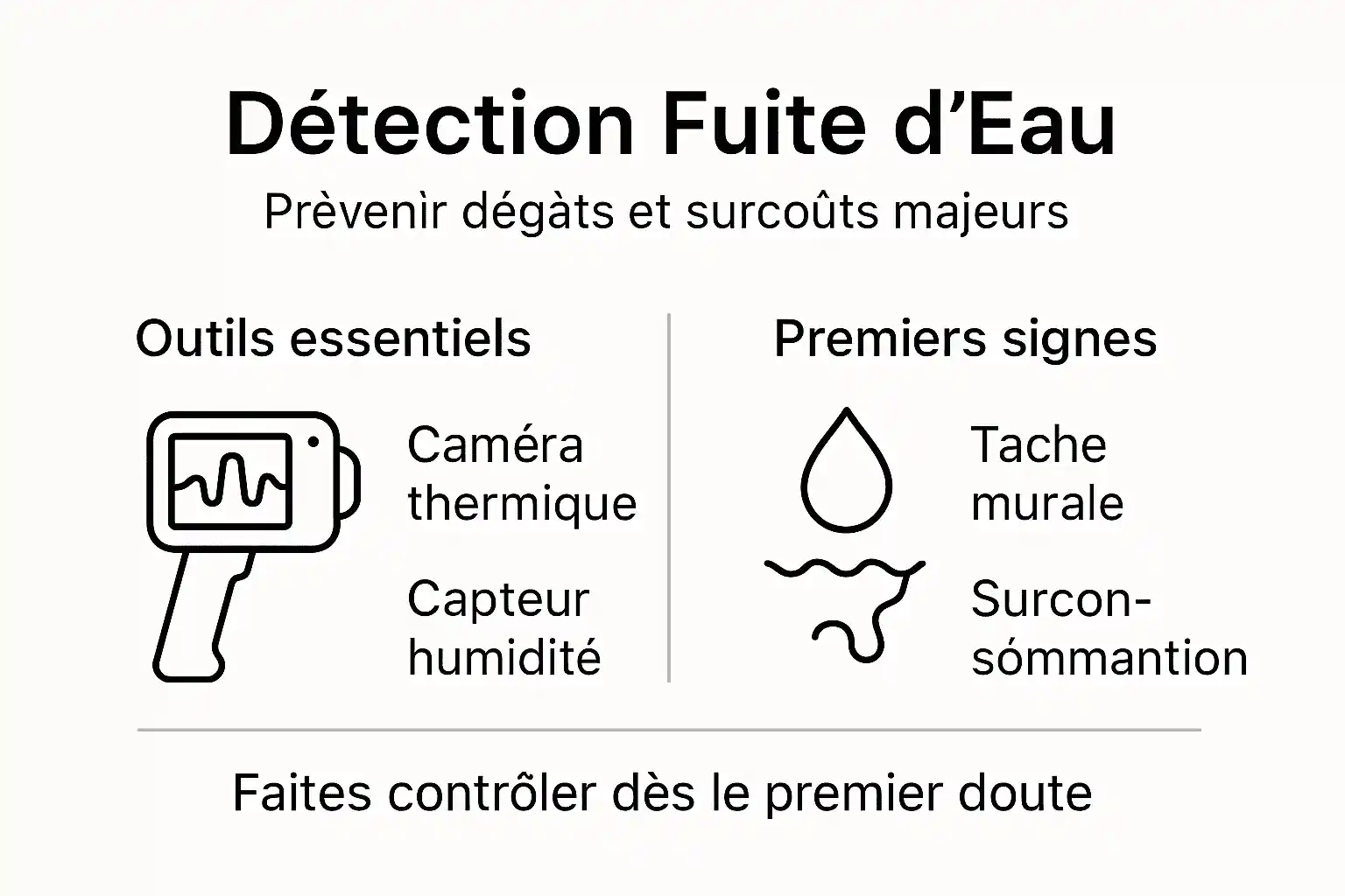 L’essentiel à retenir sur la détection des fuites d’eau en infographie