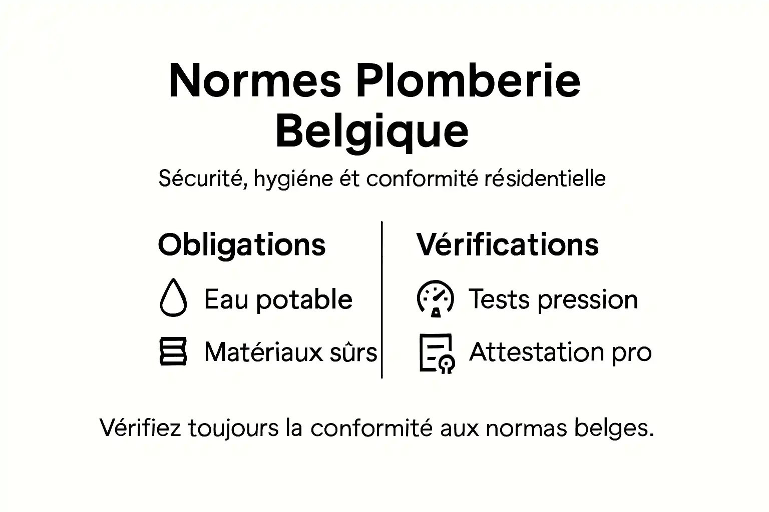 Infographie : tout savoir sur les normes de plomberie en Belgique – sécurité et conformité