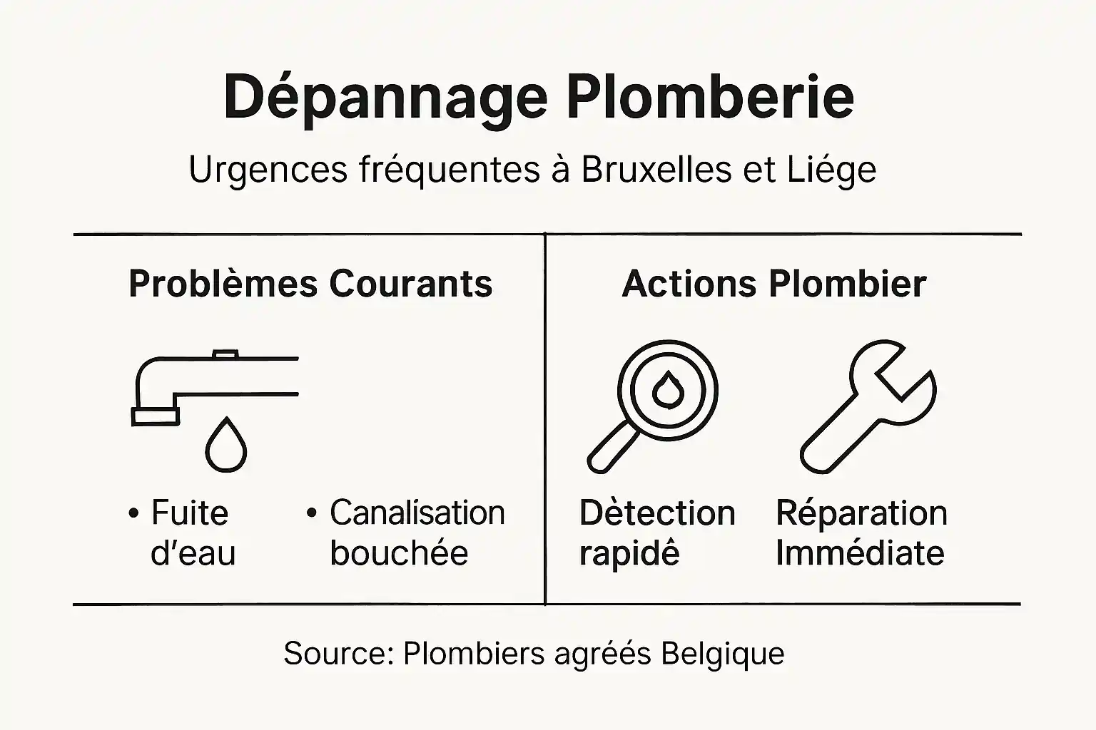 Infographie pratique : comment réagir face aux urgences en plomberie et quelles solutions adopter