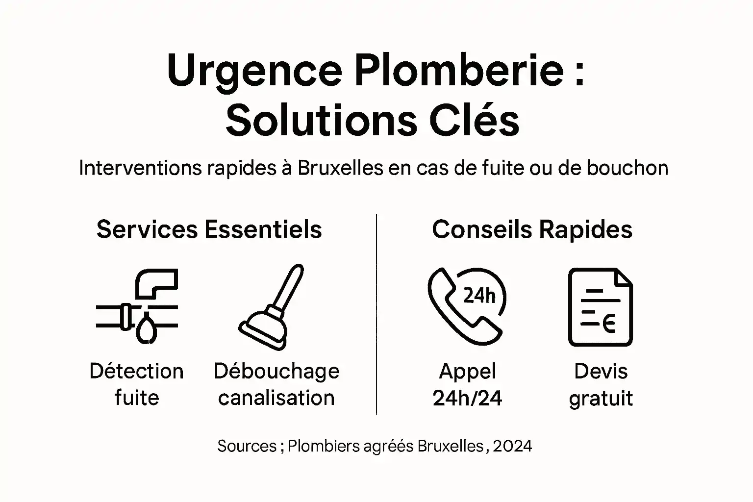 Panorama des solutions rapides en cas d’urgence plomberie à Bruxelles