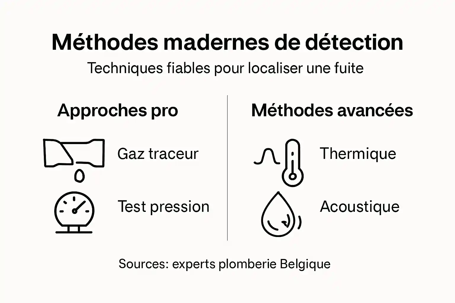 Panorama des techniques de détection des fuites d’eau
