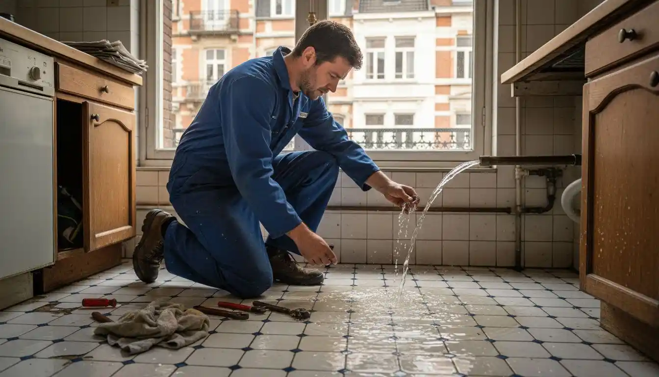 Plombier d'urgence à Bruxelles : réagir vite après un dégât